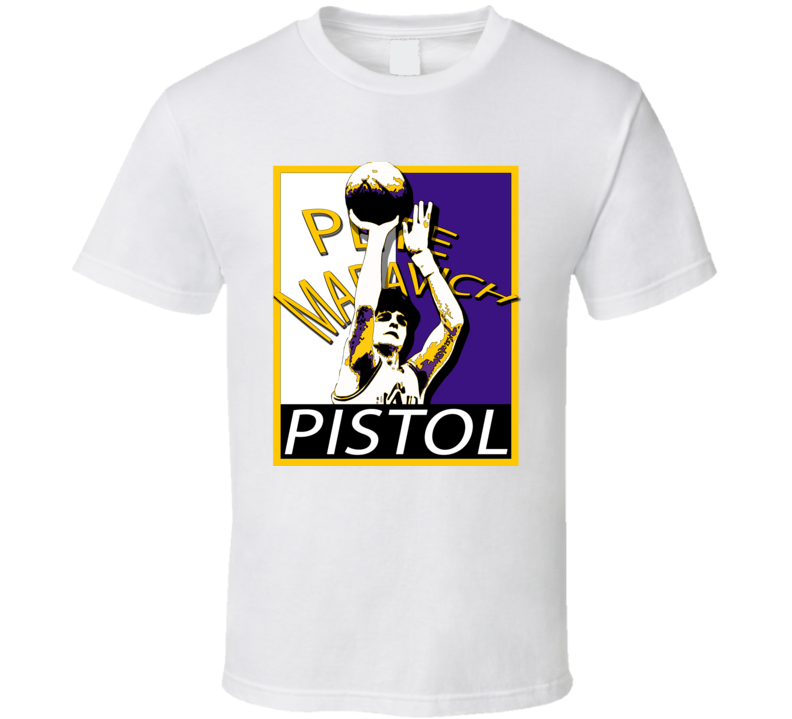 Pistol Pete Maravich Basketball great legend sports hope t shirt