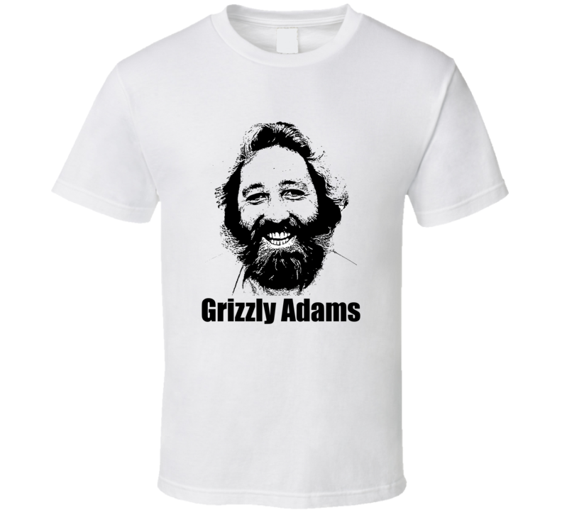 Grizzly Adams RIP Beloved TV Movie Bear Retro Fan T Shirt