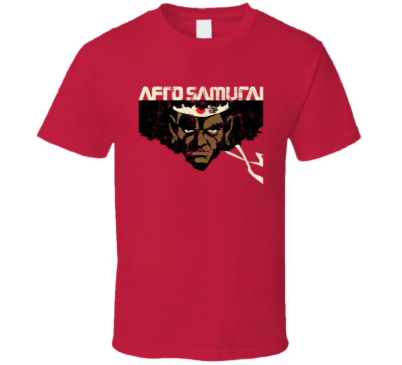 Afro Samurai Japanese Seinen Dojinshi Manga Anime Parody Fan T Shirt