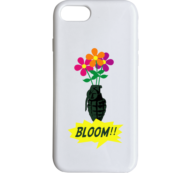 Bloom Boom Parody Flowers Grenade Cool Peace Love Phone Case