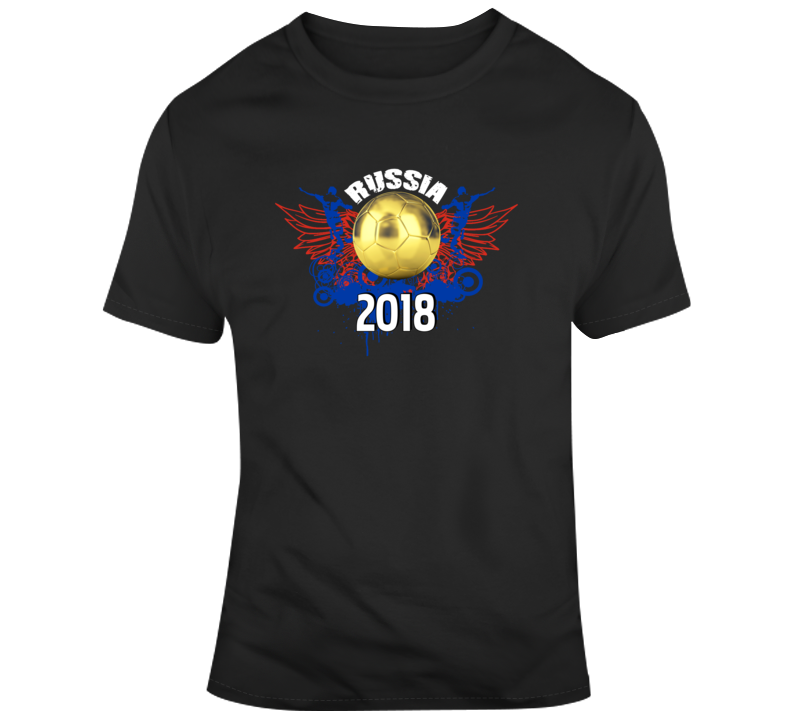 Russia 2018 Soccer Sport Futbol Football Fan T Shirt