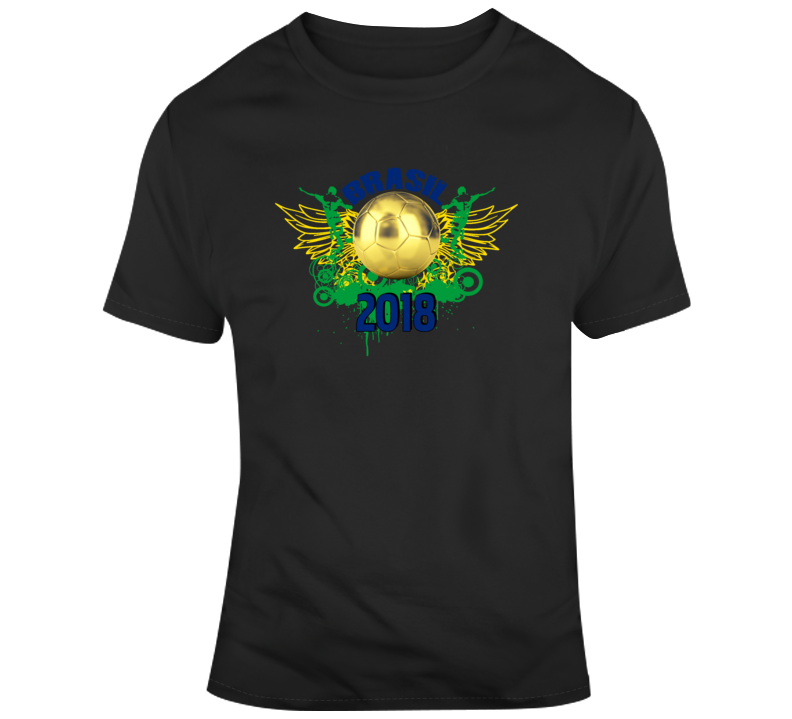 Brazil Brasil 2018 Soccer Sport Futbol Football Fan T Shirt