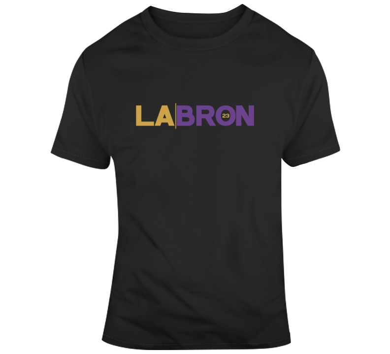 La Bron Lebron James Los Angeles Baskertball King Fan T Shirt