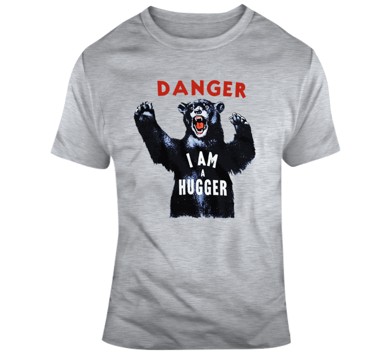 Danger I Am A Hugger Funny Spider Man Parody T Shirt