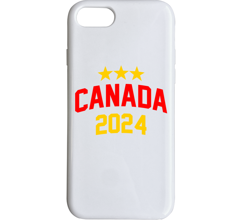 Canada 2024 Paris Gold Metal Phone Case