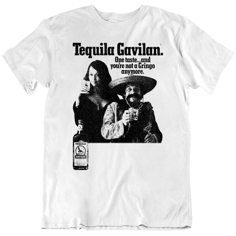 Mexican Tequila Gavilan Funny Ad Retro T Shirt