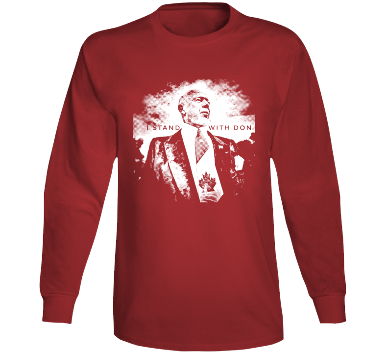 I Stand With Don Cherry Canadian Hockey Legend Long Sleeve