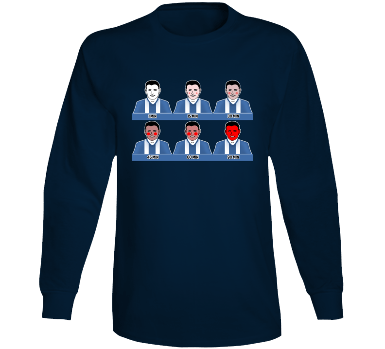 Stages Of A Soccer Football Match Funny Long Sleeve