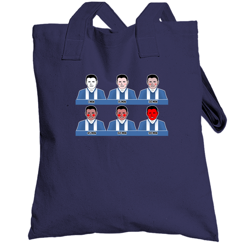 Stages Of A Soccer Football Match Funny Totebag