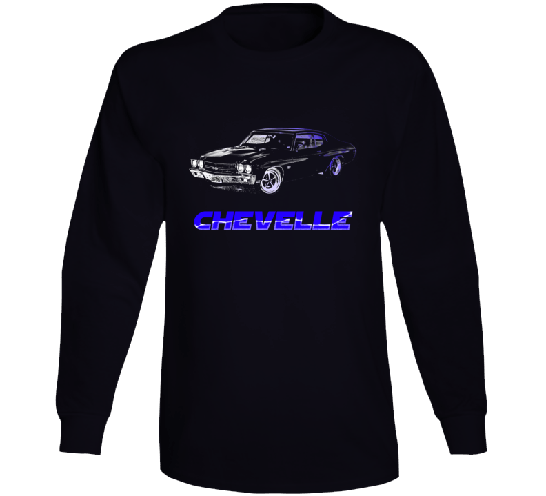 1970 Chevelle Chevy Muscle Classic Car Fan Long Sleeve