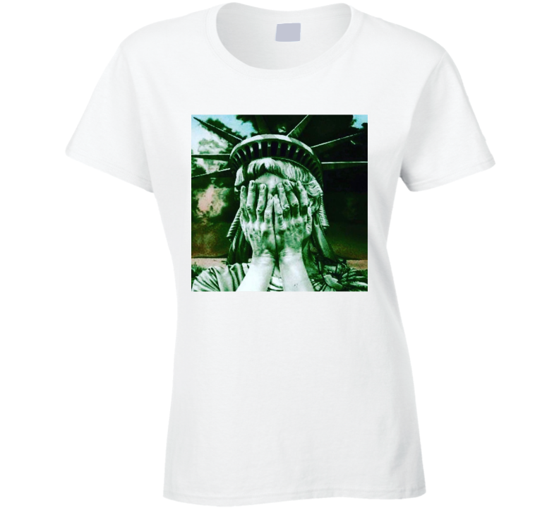 Statue Of Liberty Usa Shame Protest Gear Ladies T Shirt