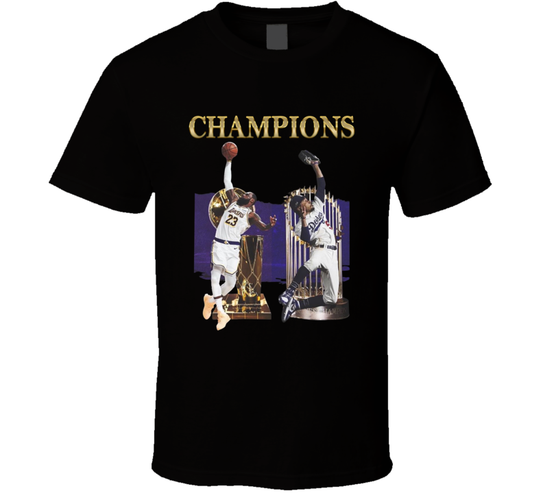 Champions Los Angeles La Baseball Basketball Fan T Shirt