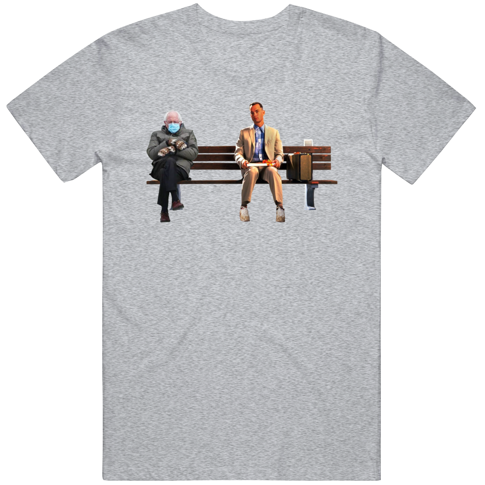 Bernie Sanders Meme Forest Gump Funny Parody T Shirt