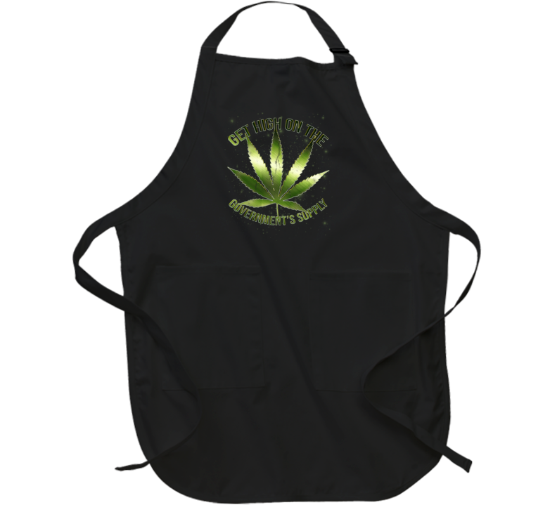 Get High On The Government's Supply Funny Weed Fan Apron