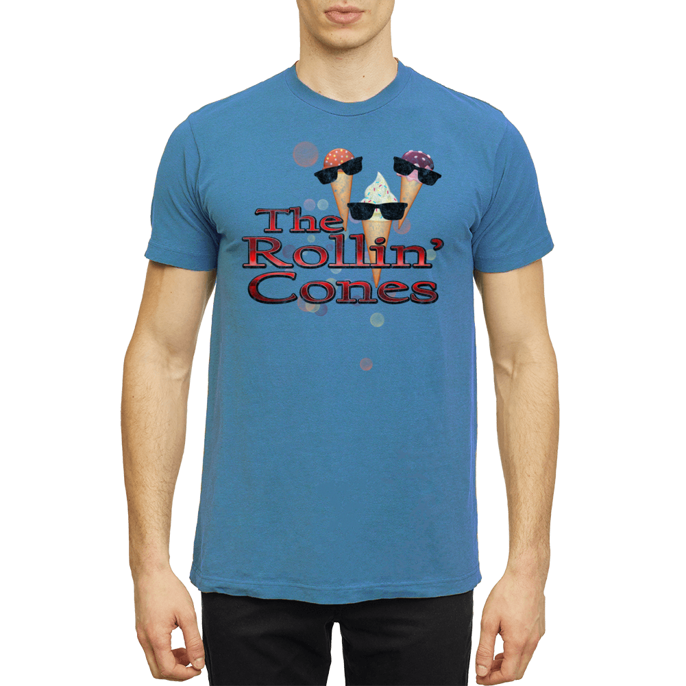 The Rollin' Cones Parody Rock Stars Ice Cream Funny T Shirt