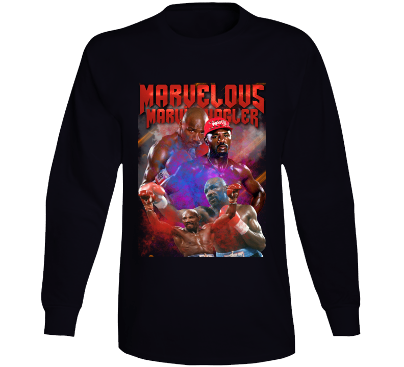 Marvelous Marvin Hagler Boxer Boxing Legend Fan Long Sleeve T Shirt