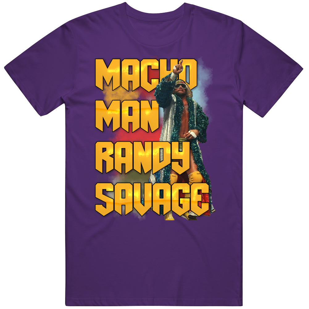 Macho Man Randy Savage Wrestler Legend Fan 80s T Shirt