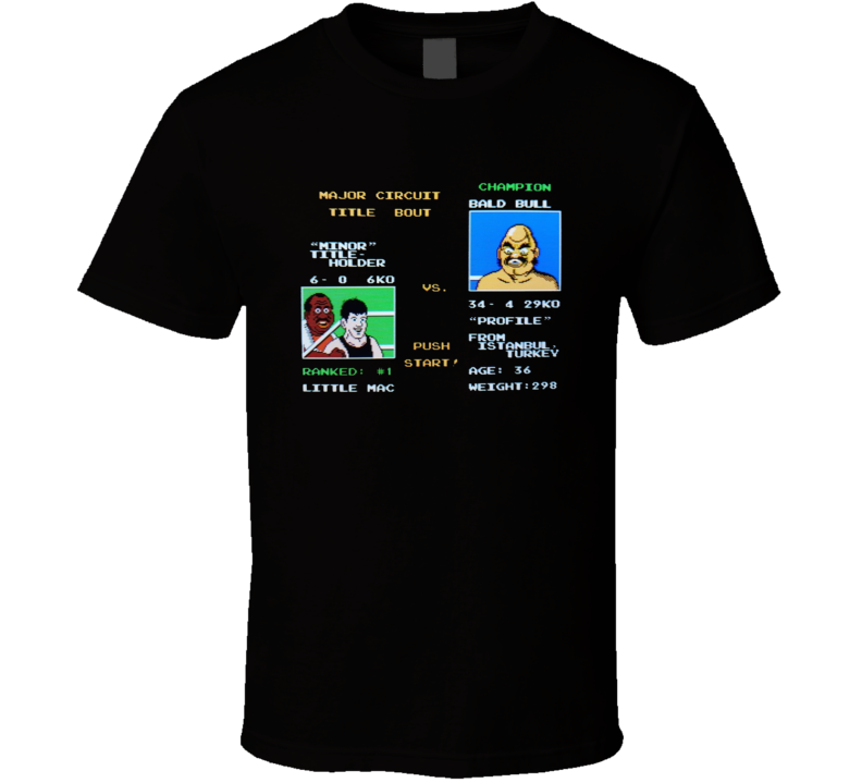 Bald Bull Little Mac Mike Tyson's Punchout T Shirt