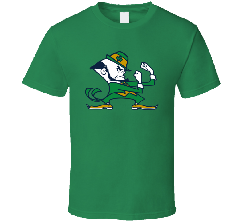Notre Dame Leprechaun Football T Shirt