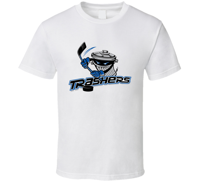 Danbury Trashers Retro Hockey Logo T Shirt