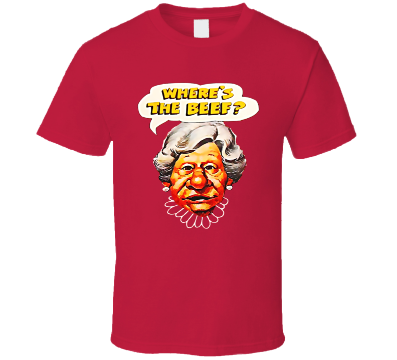 Wendy's Where's The Beef Granny Cartoon T Shirt