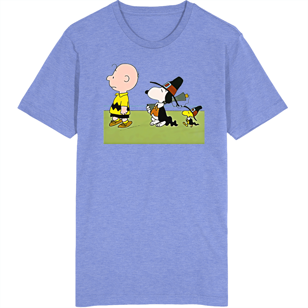 Charlie Brown Snoopy Woodstock Thanksgiving T Shirt