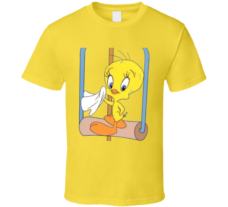 Tweety Bird Sweating Cartoon Character T Shirt