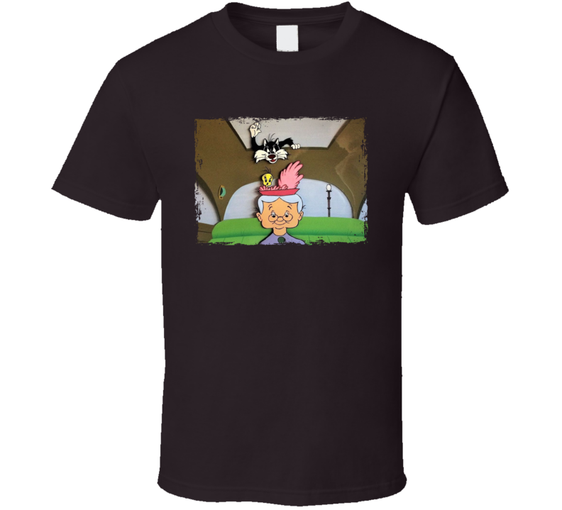Tweety Bird Sylvester Granny Looney Tunes Characters T Shirt