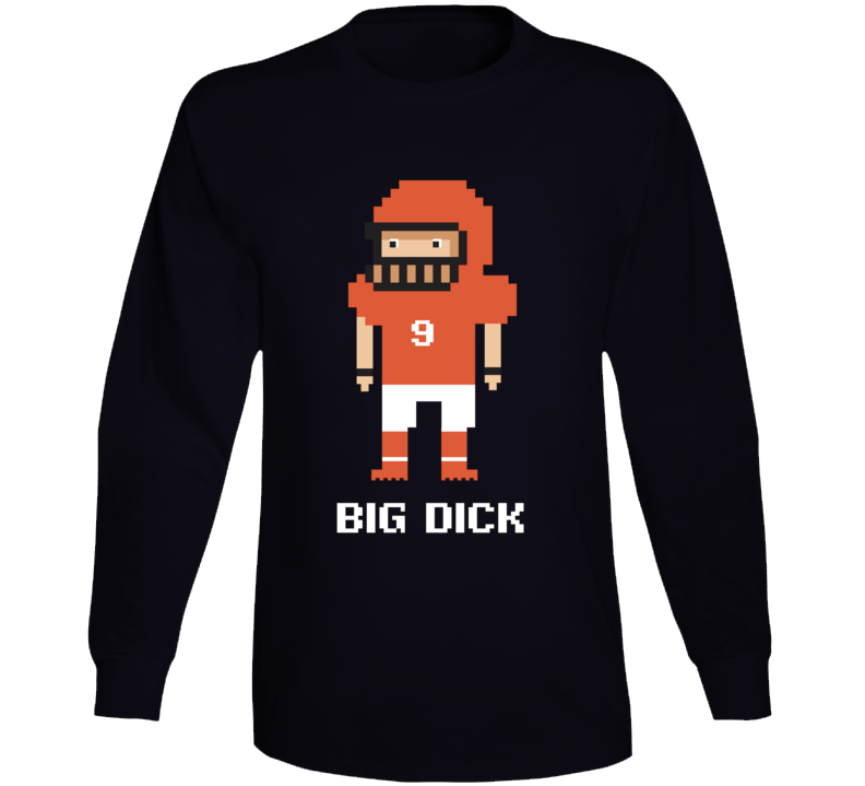 Big Dick Joe Burrow Football Tecmo 8 Bit Long Sleeve T Shirt