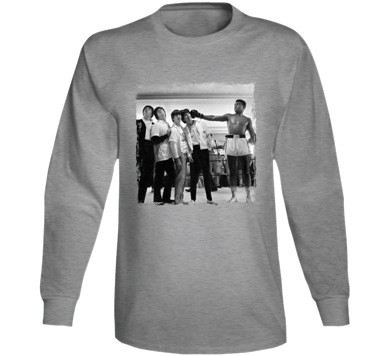 Muhammad Ali Pretends To Puch Rock Group Long Sleeve T Shirt