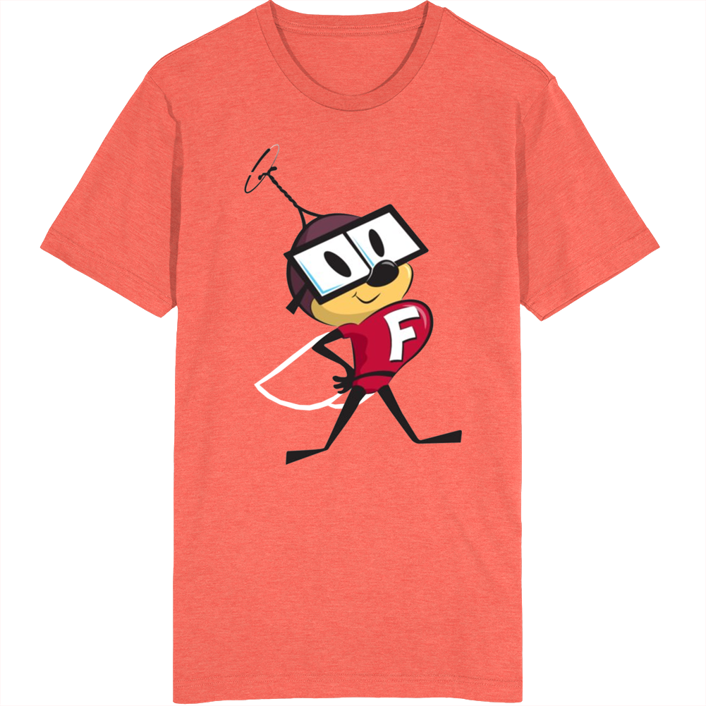 Fearless Fly Retro Cartoon Character T Shirt