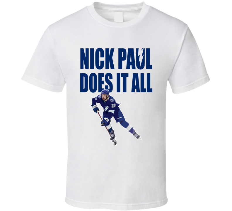 Nick Paul Does It All White T Shirt