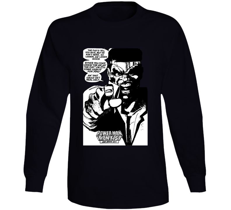 Power Man And Iron Fist Comic Long Sleeve T Shirt