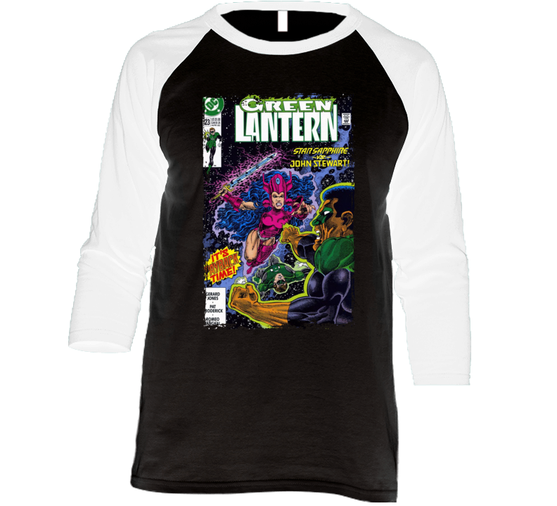 Green Lantern Comic Issue 23 Raglan T Shirt