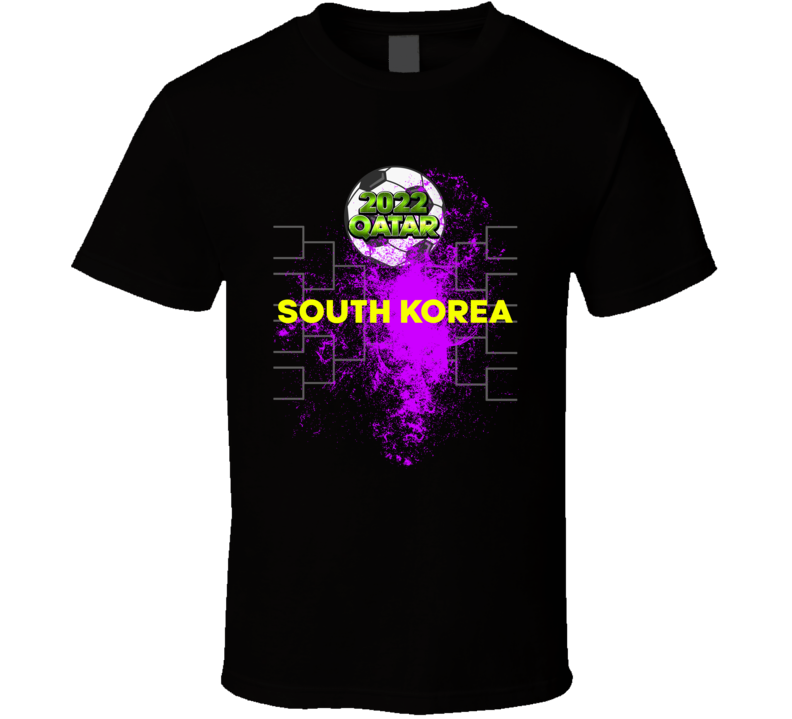 South Korea Qatar 2022 World Cup Bracket Soccer Football Fan T Shirt
