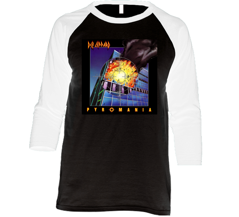 Pyromania Retro Rock Tour Gear T Shirt