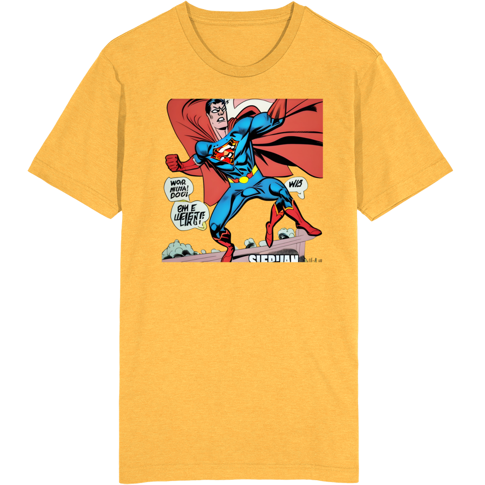 Superman With 3 Legs Comic T Shirt