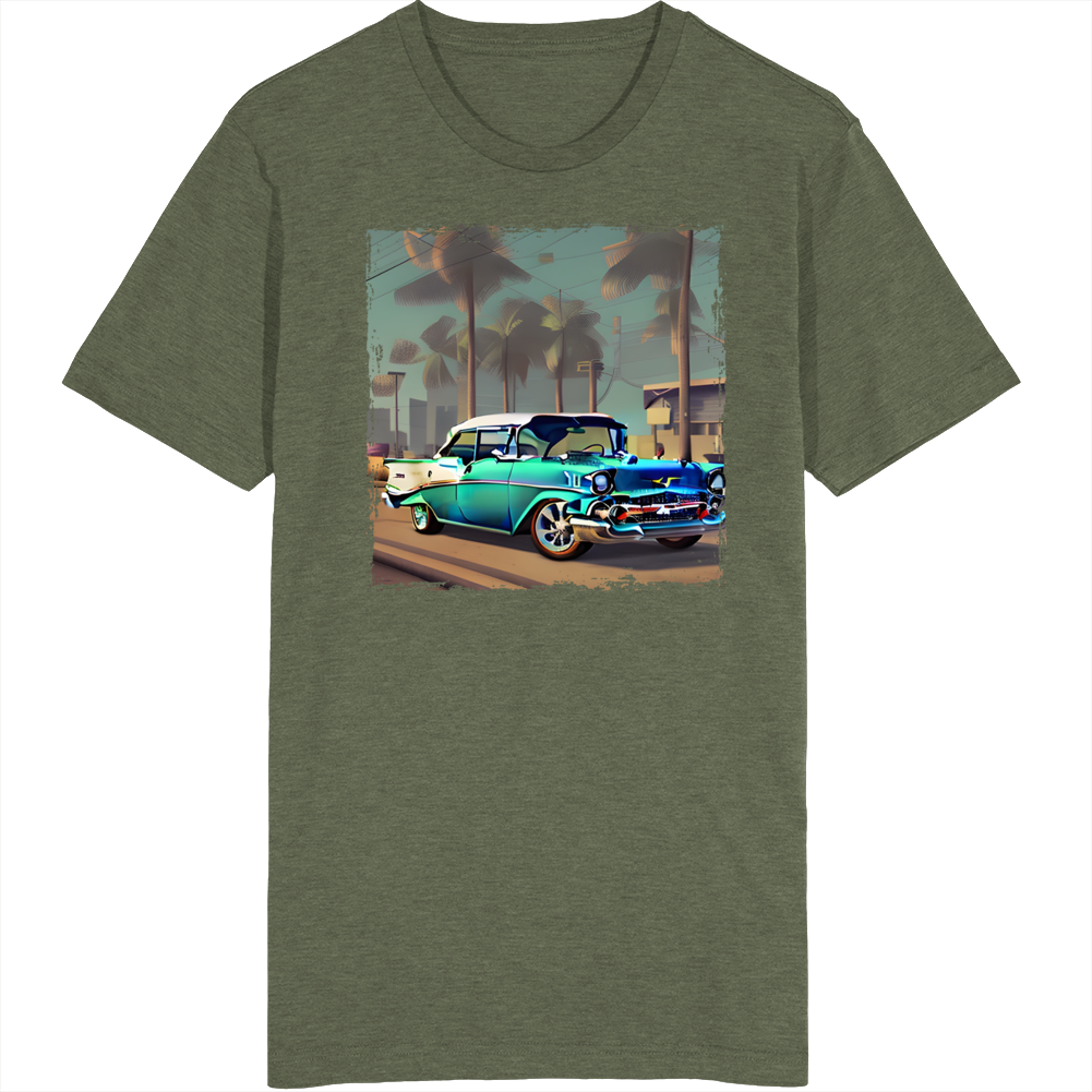 1957 Bel Air Classic Retro Beauty Car Auto Art T Shirt