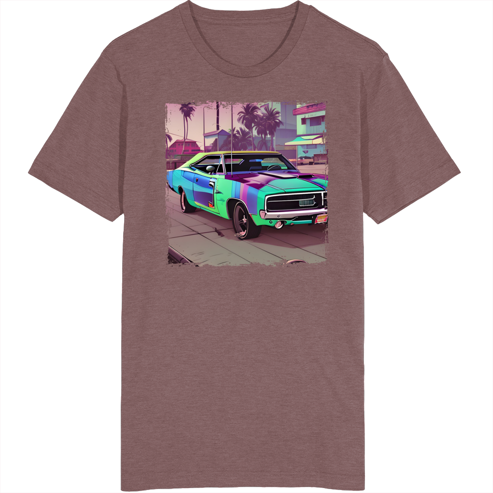 1970 Dodge Charger Art Car T Shirt