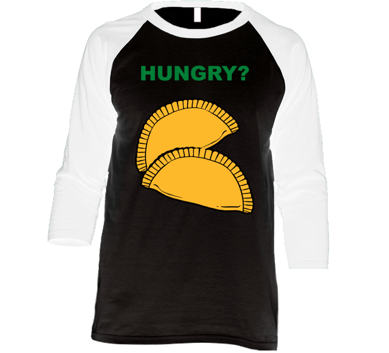 Hungry Jamaica Patties Raglan T Shirt