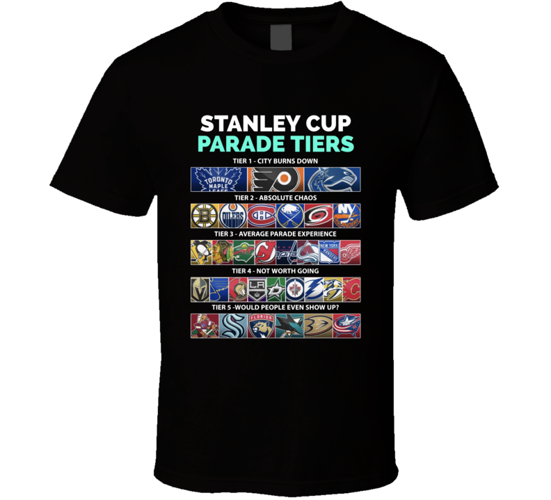Stanley Cup Parade Tiers Hockey Fan T Shirt