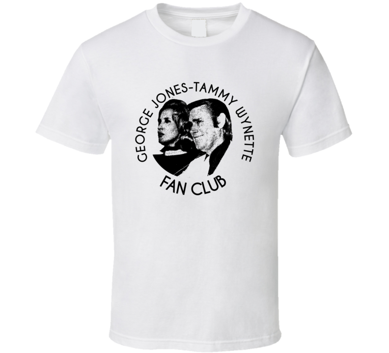 George Jones Tammy Wynette Fan Club T Shirt