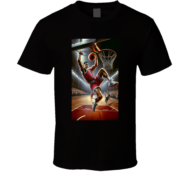 Basketball Hoops Dynamic Dunk Fan  T Shirt