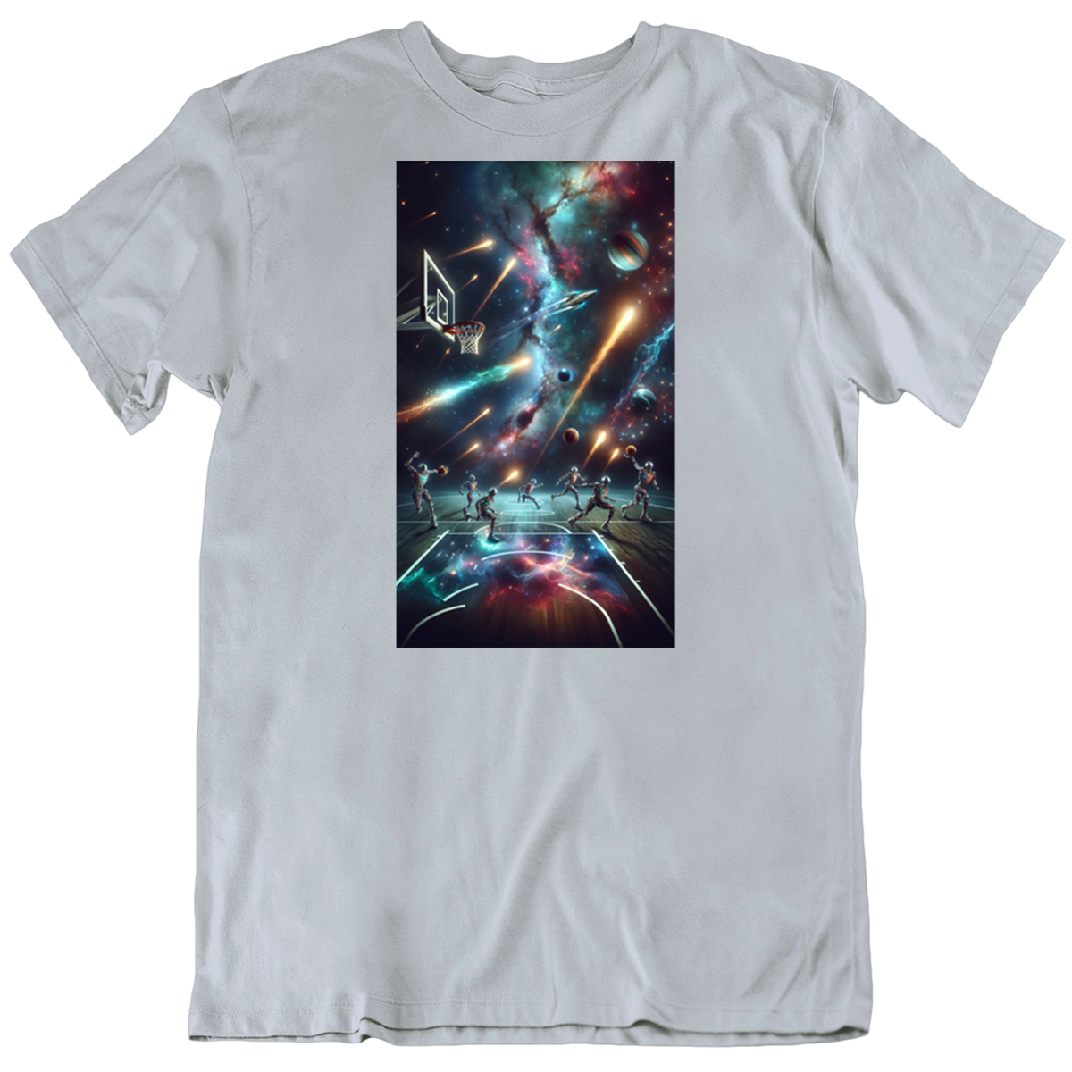 Cosmic Robot Future Basketball Fan T Shirt