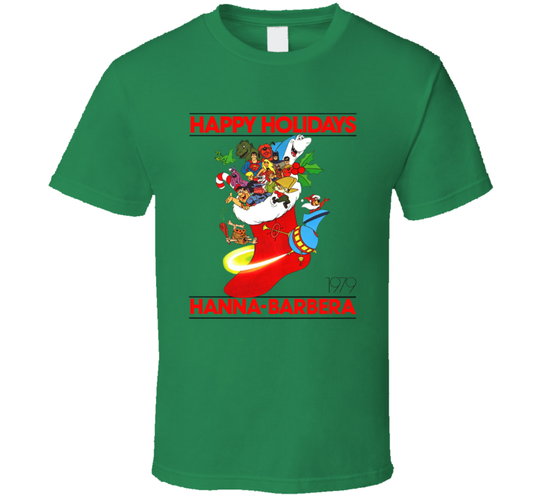 Happy Holidays Hanna Barbera 1979 T Shirt