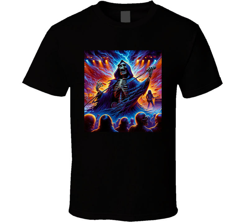 Grim Reaper Band Parody Heavy Metal Rock T Shirt