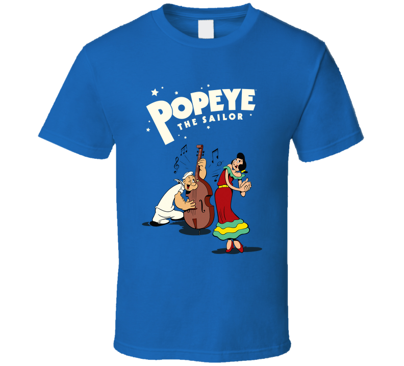 Popeye The Sailor And Olive Oyl Cartoon Characters T Shirt