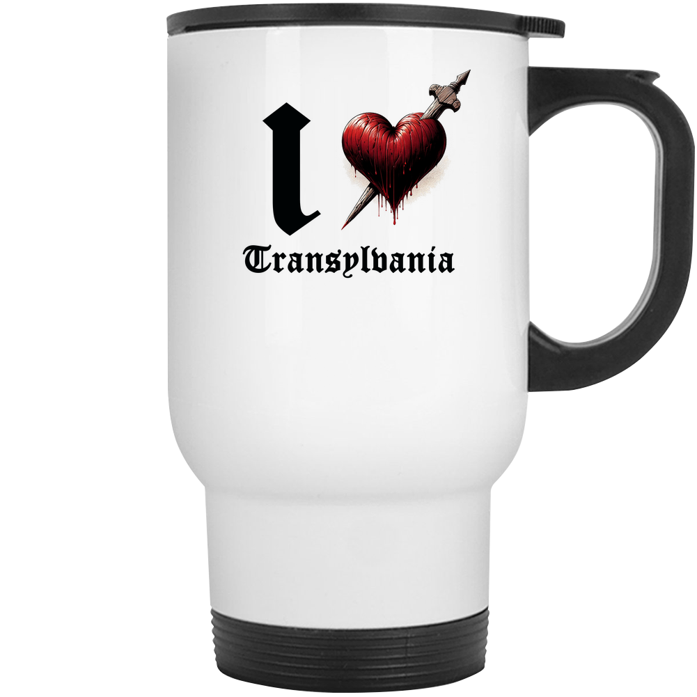 I Love Heart Transylvania Vampire Dracula Parody Mug
