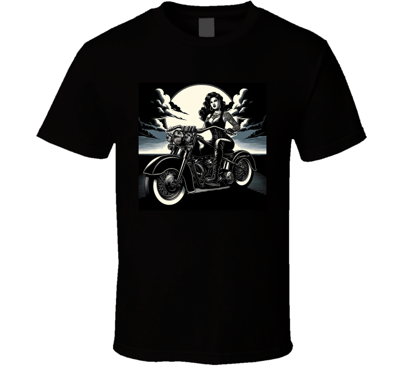 Biker Girl 11 Collection Motorcyle Freedom Open Road T Shirt