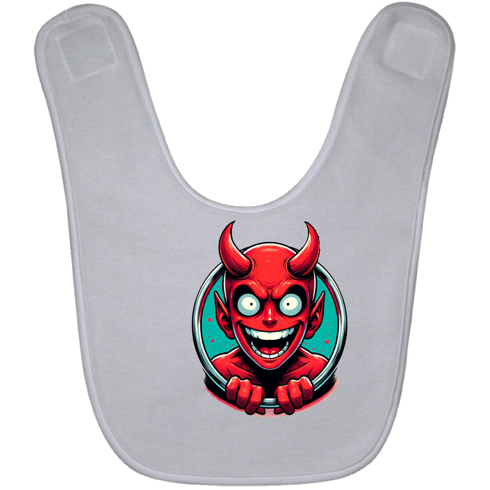 Son Of Satan Spawn Of The Devil Funny Parody Crewneck Sweatshirt Baby Bib